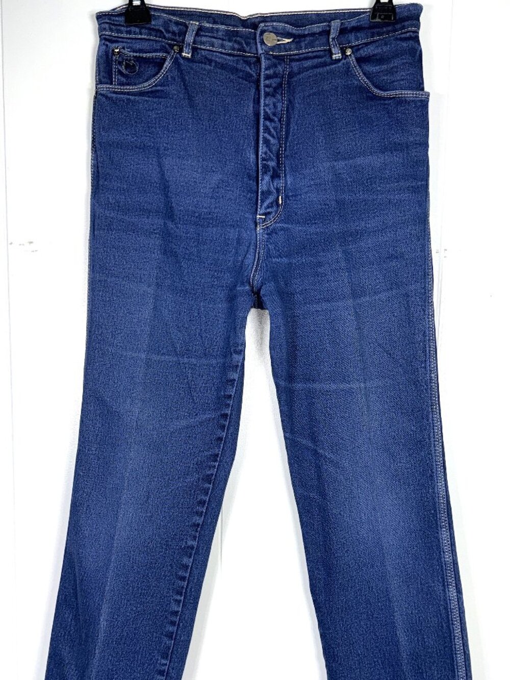 VTG Gloria Vanderbilt Murjani High Rise Denim Blue Jeans Swan Stretch Womens 12